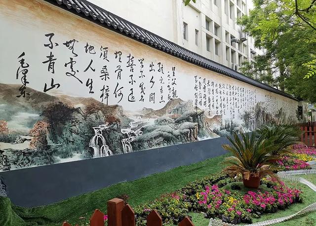 一墙一风景,小墙绘传播大文明